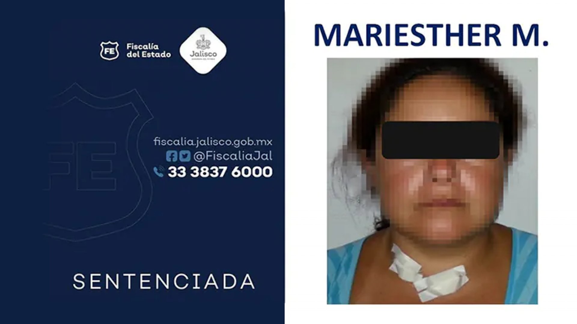 Madre asesina a su hija de 4 años; le dan 25 años de cárcel