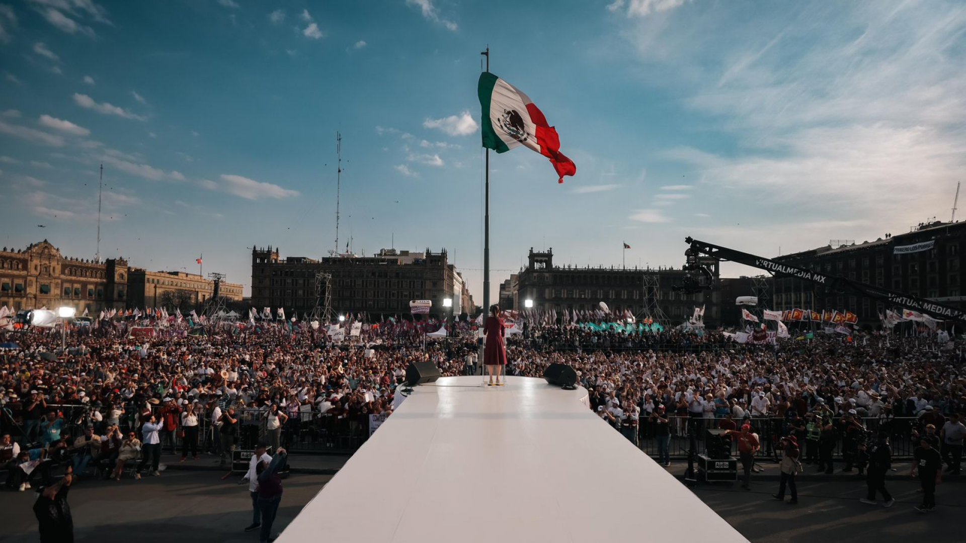 Claudia Sheinbaum reúne millón y medio de personas durante campaña