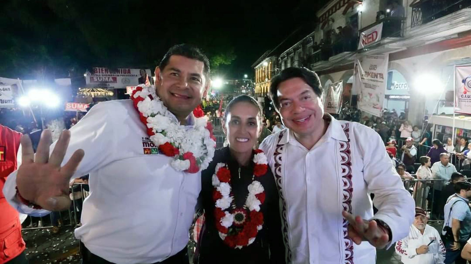 30 mil personas reciben a la dupla ganadora Sheinbaum y Armenta
