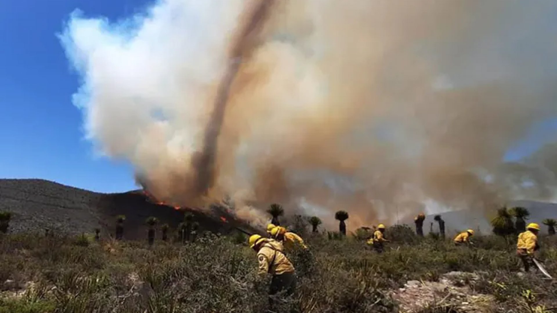 ¡Incendio de San Luis Potosí se extiende hasta Nuevo León!