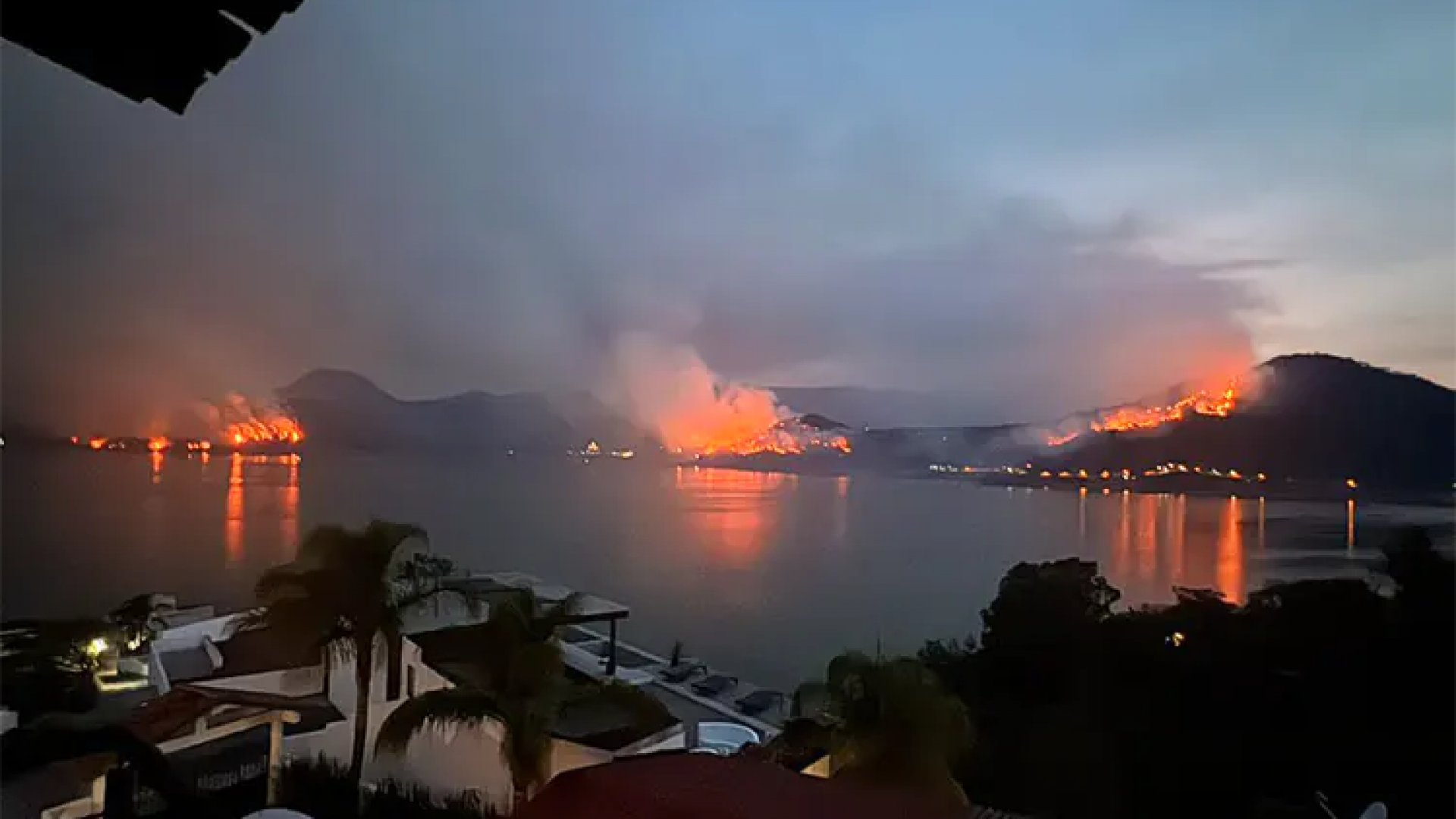 Piden ayuda por incendio en Valle de Bravo, Estado de México
