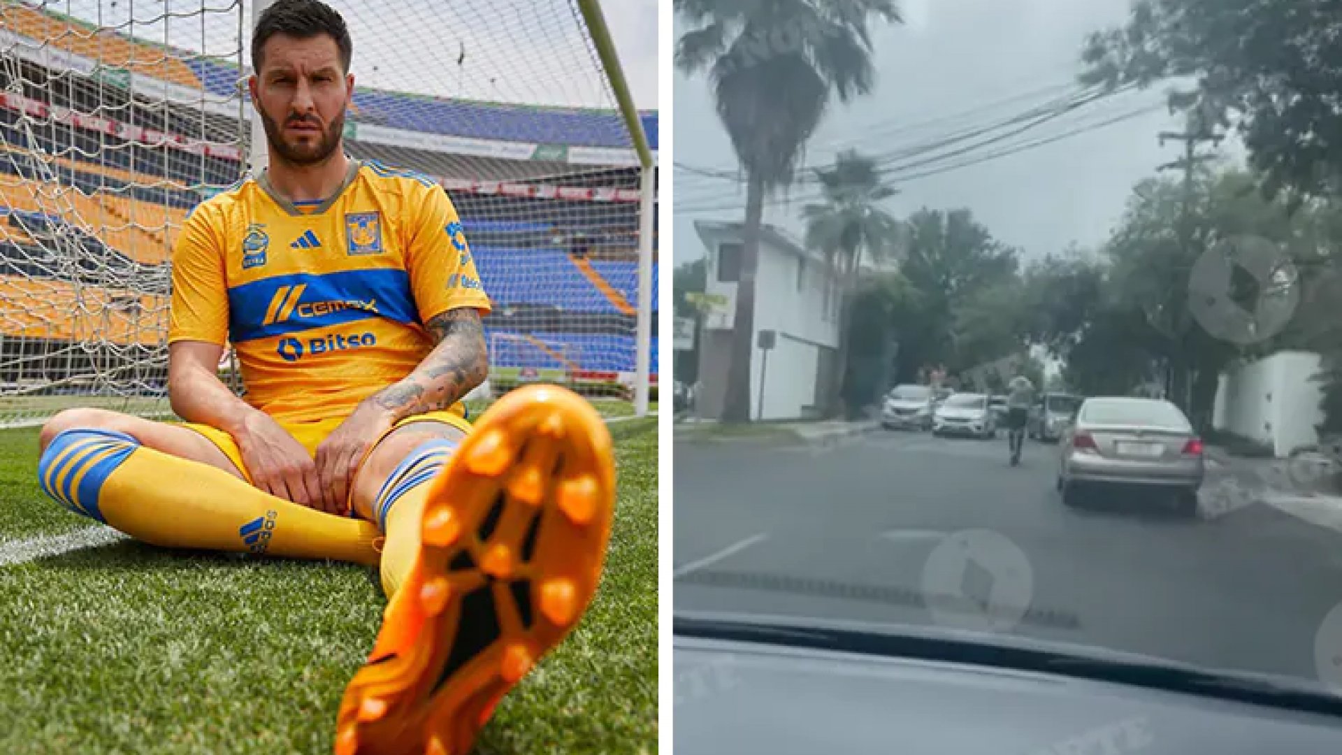 ¡Bólido! Gignac da un paseo en scooter en San Pedro, NL