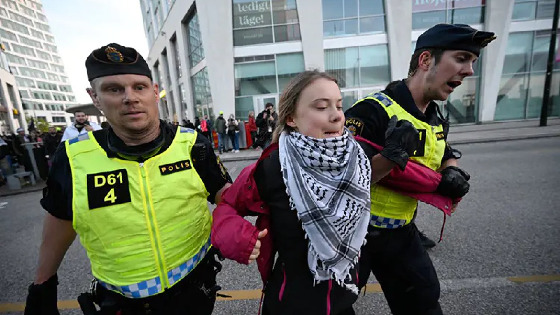 Desalojan a Greta Thunberg del Eurovisión tras encabezar protestas propalestinas