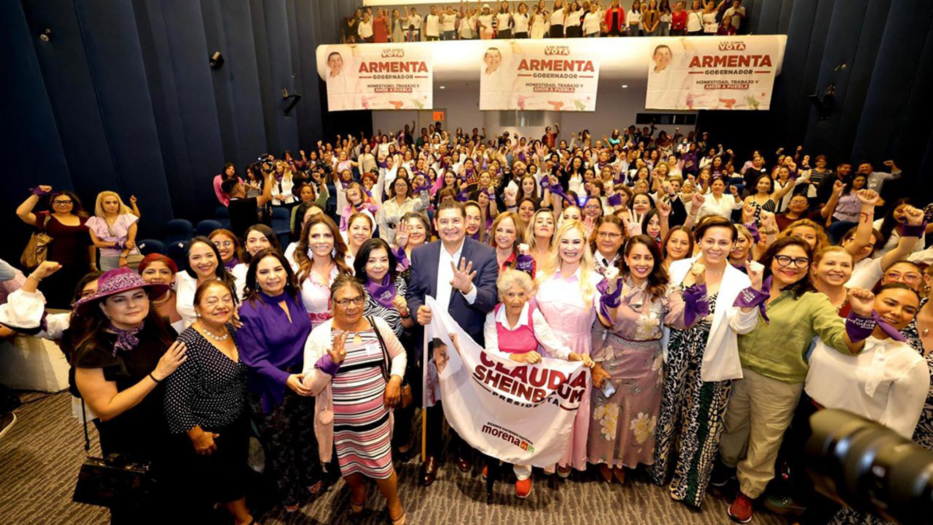 Mujeres refrendan apoyo a Sheinbaum y establecen alianza con Armenta