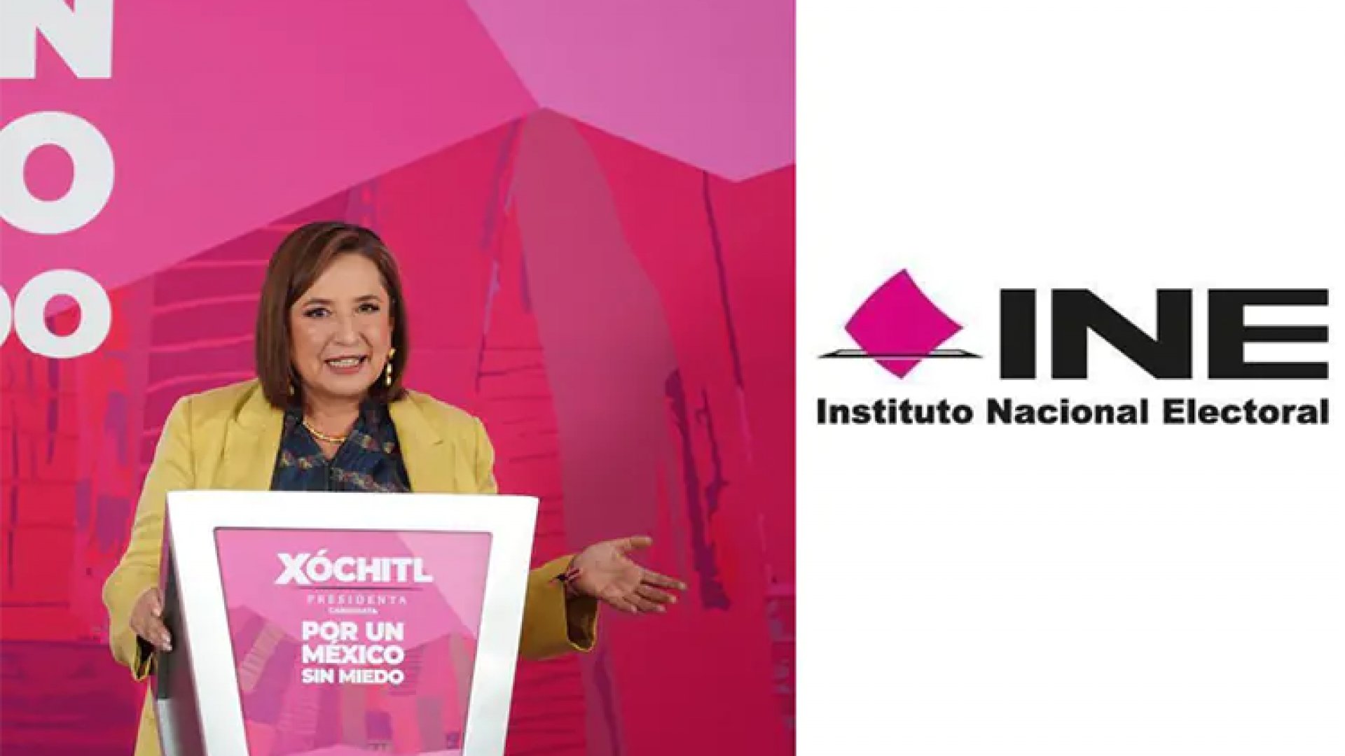 Multa Tribunal Electoral a Xóchitl Gálvez por usar logo de INE