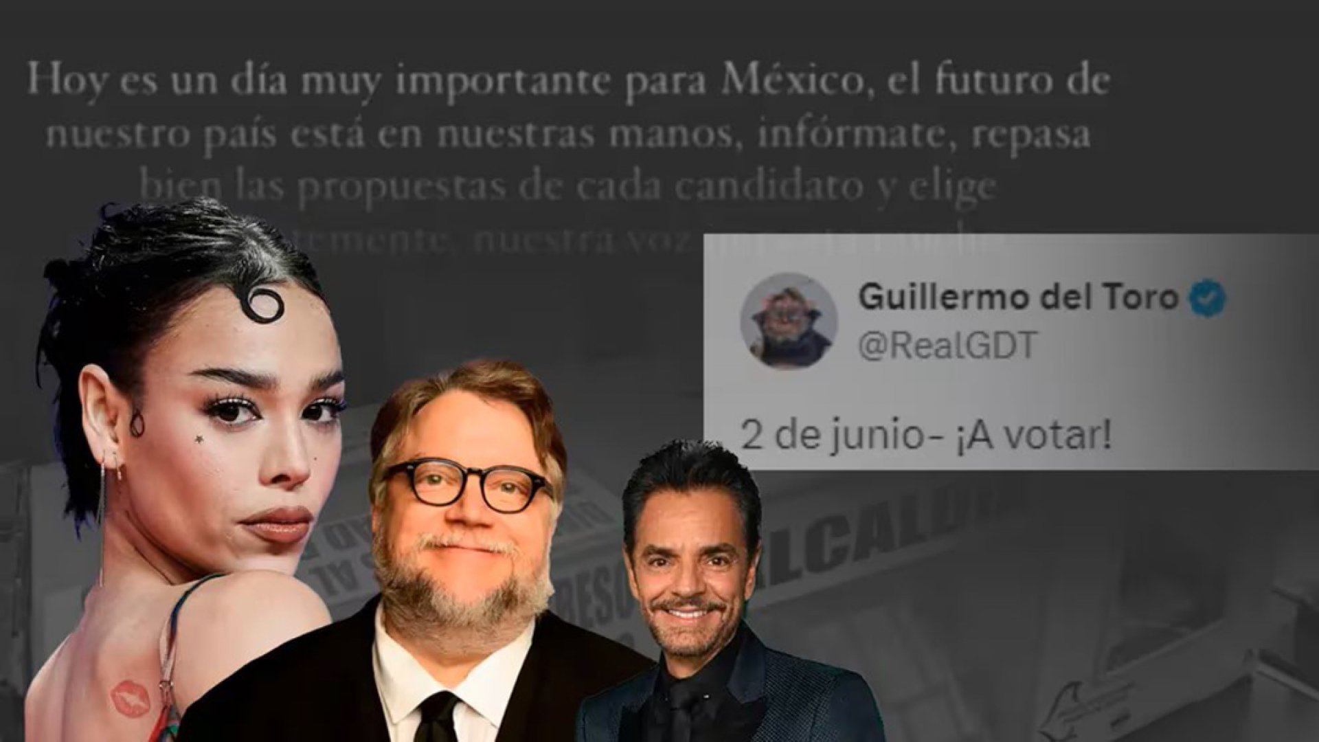 Celebridades mexicanas han llamado al voto desde el extranjero