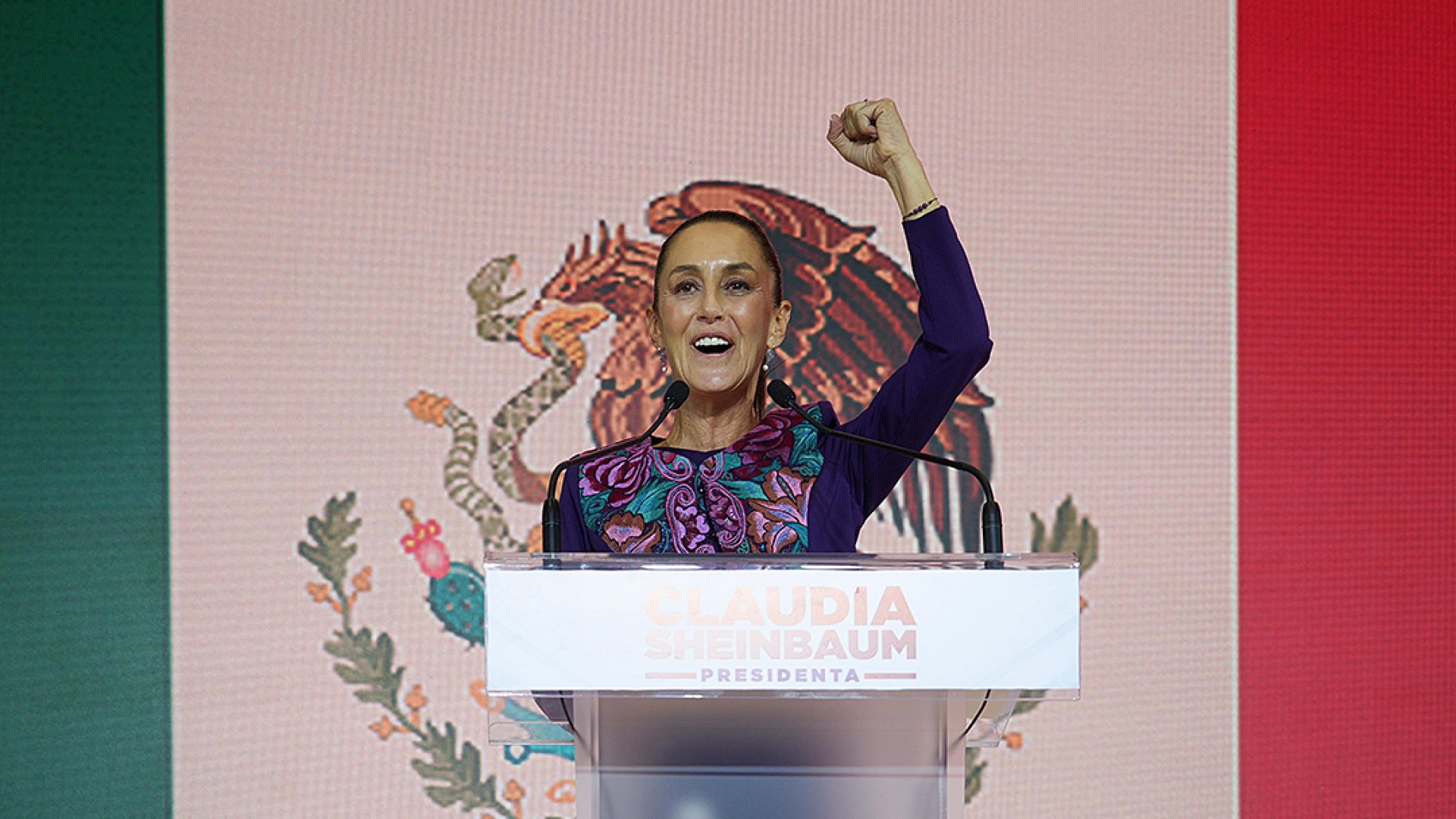 Por decisión del pueblo de México, Claudia Sheinbaum se convierte en la primera presidenta de la república 