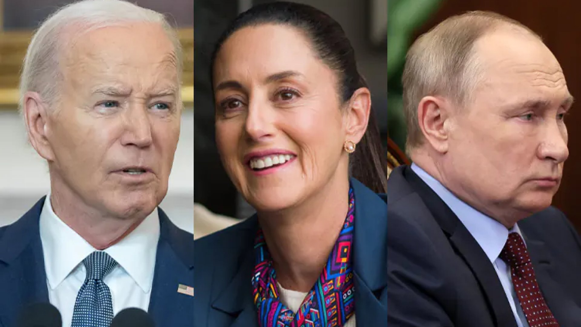 Felicitan Biden y Putin a Sheinbaum por triunfo en comicios