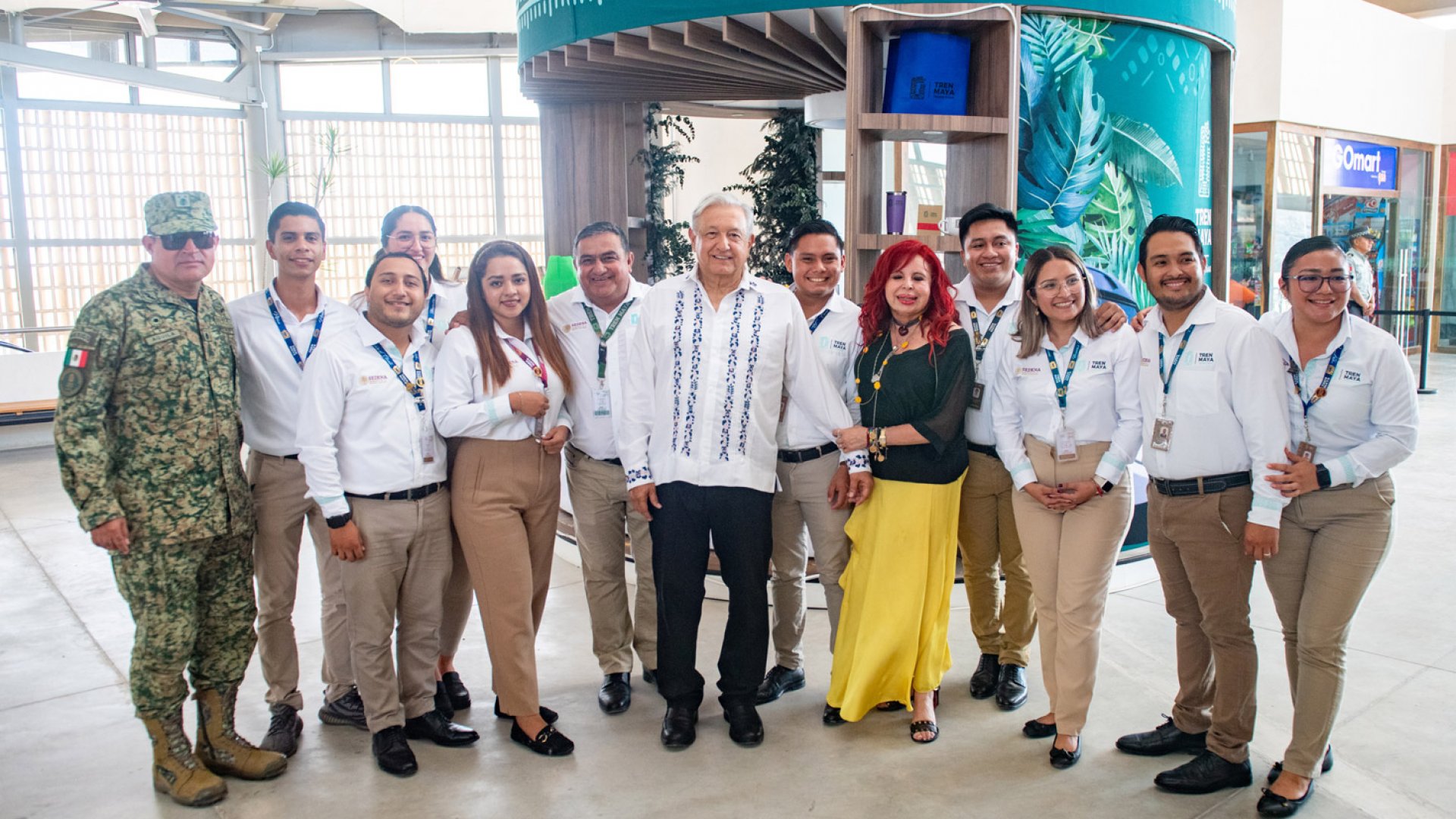 Realiza AMLO recorrido en el Tren Maya
