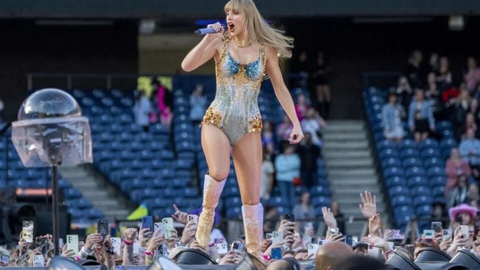 Fans de Taylor Swift hacen temblar el suelo de Escocia