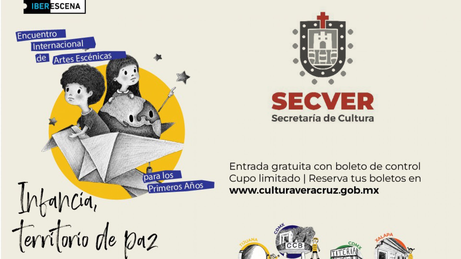 Secver Invita al 4º Encuentro Internacional de Artes Escénicas: Infancia Territorio de Paz