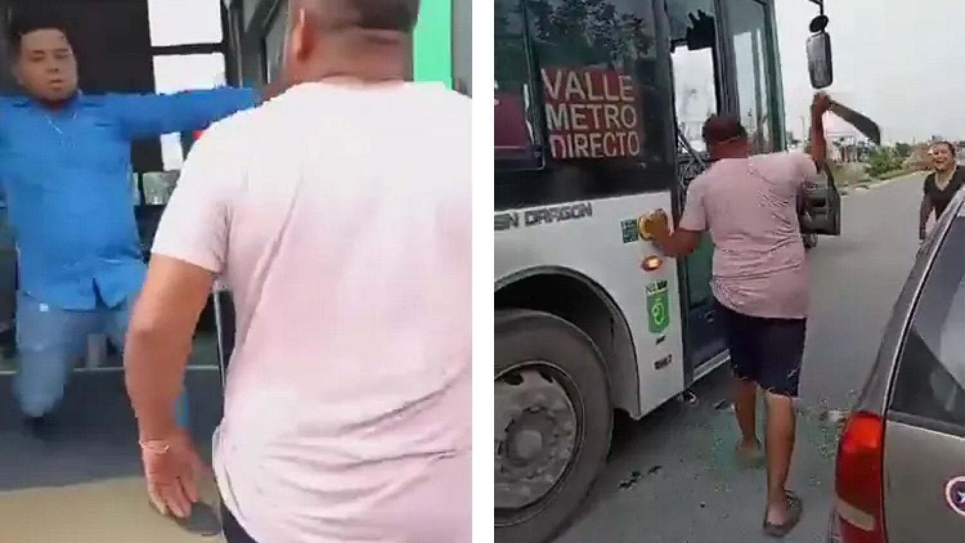 Conductor ataca camión con un machete, en Monterrey | Videos