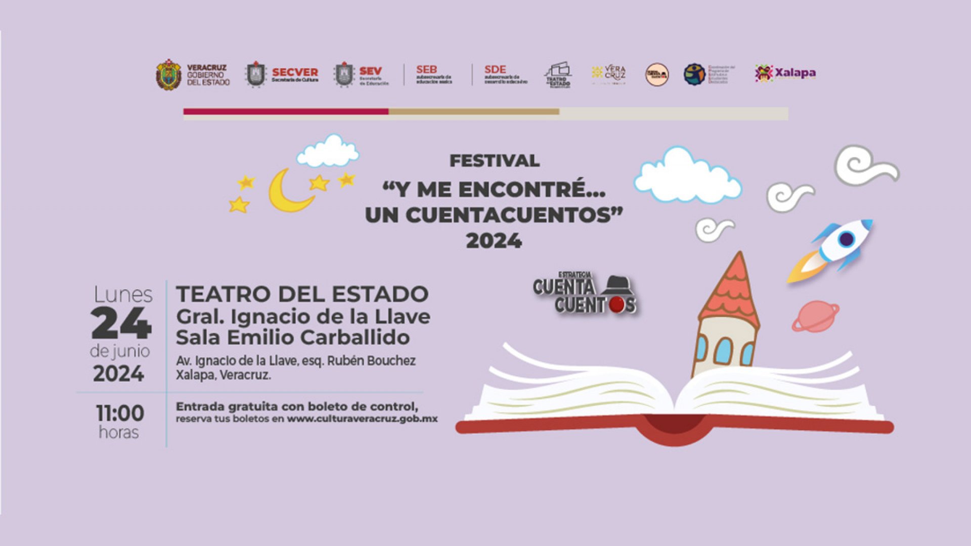 SEV y Secver presentan el Festival “Y me encontré… un cuentacuentos” 2024