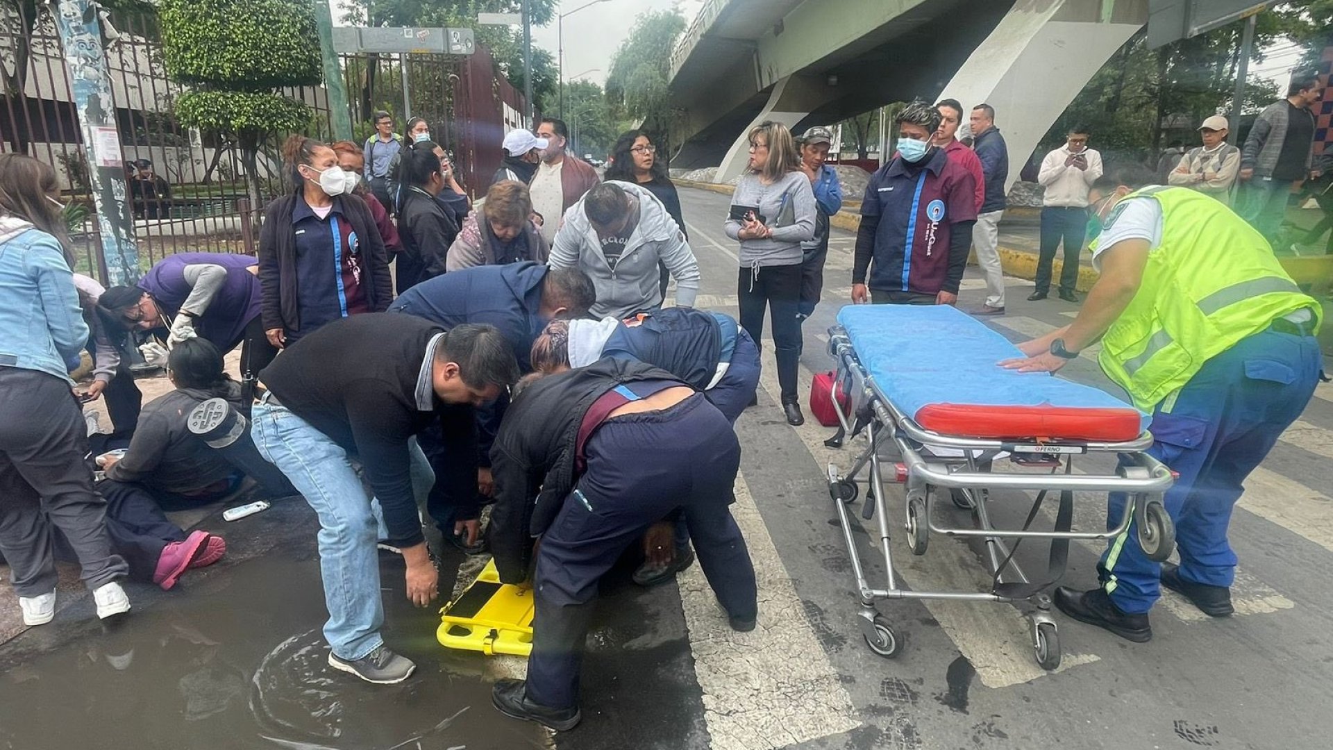 Atropellan a seis durante manifestación en Azcapotzalco  