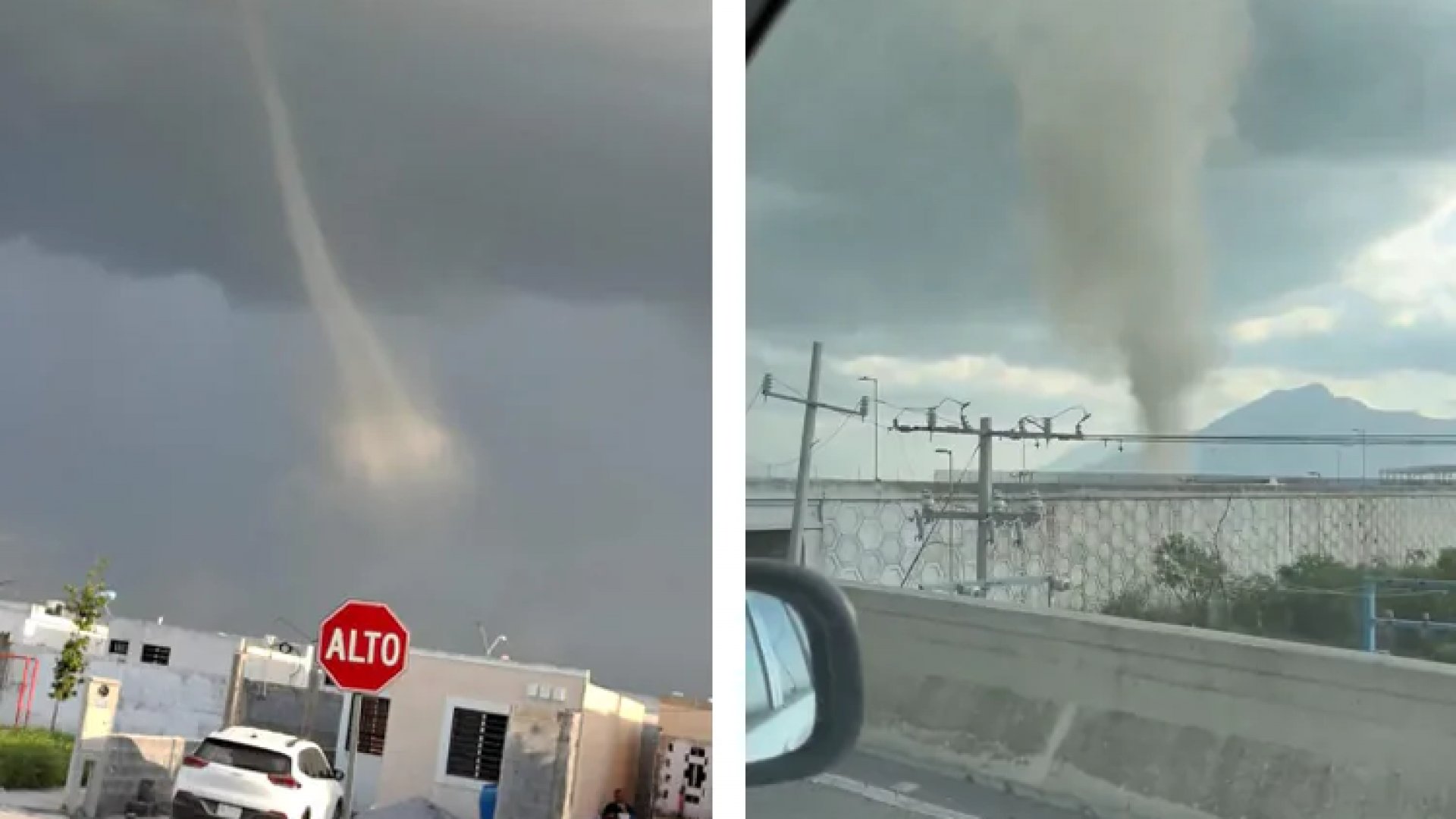 Captan torbellino en Salinas Victoria, Nuevo León | Videos