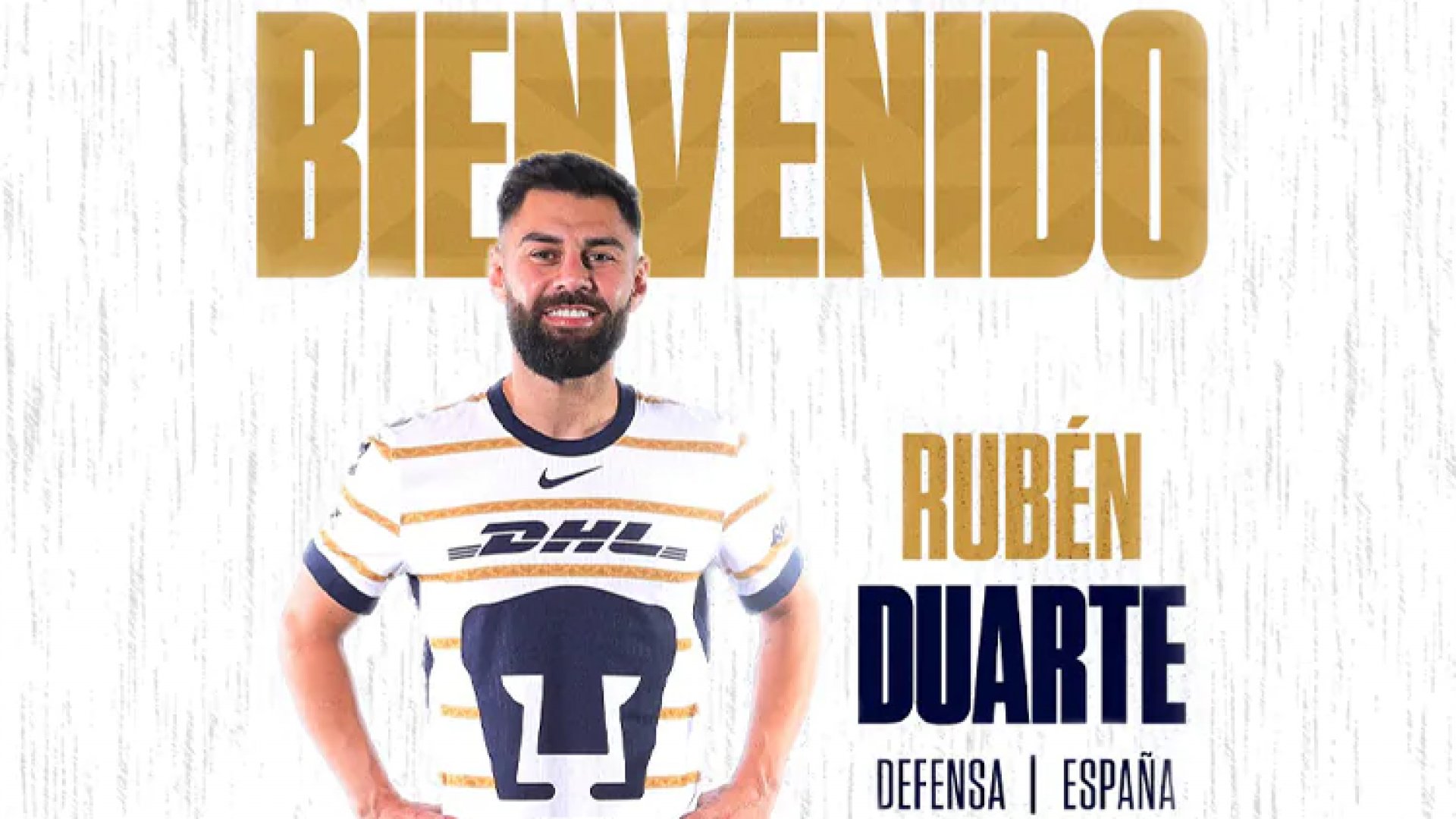 Pumas anuncia fichaje oficial del español Rubén Duarte