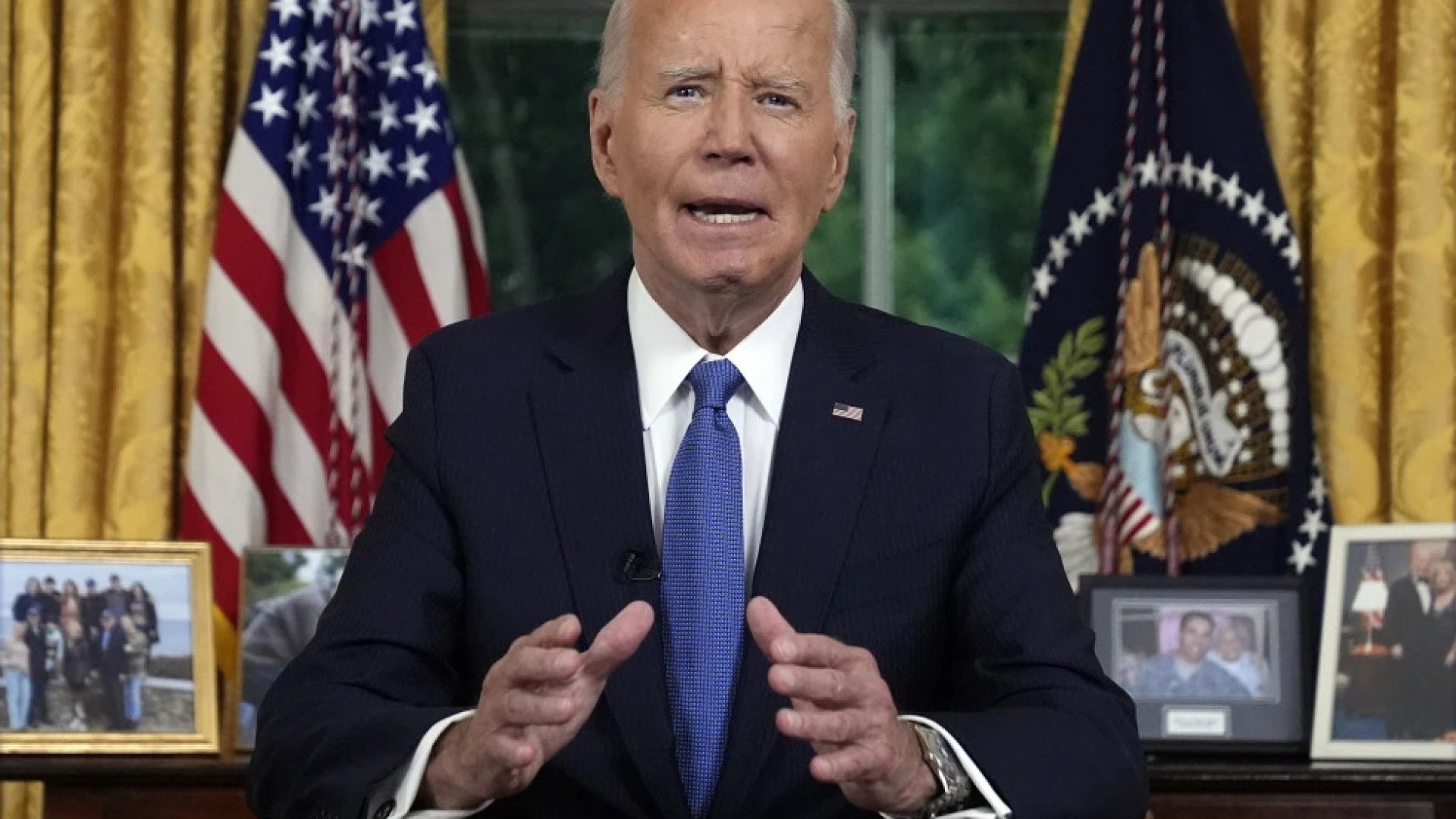 Joe Biden ofrece su primer discurso tras abandonar la carrera presidencial
