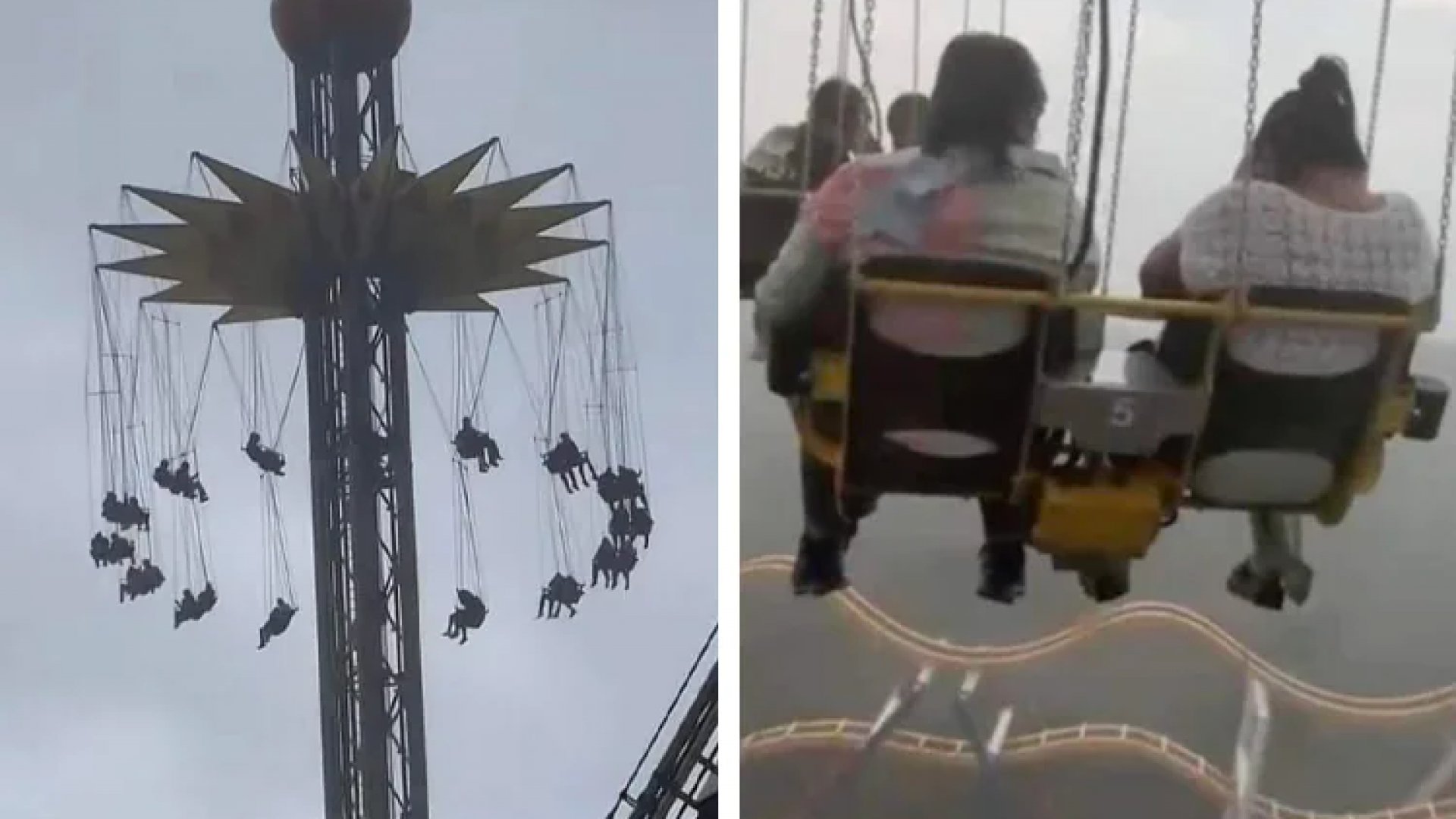 En Six Flags, visitantes quedan suspendidos a más de 70 metros de altura en atracción