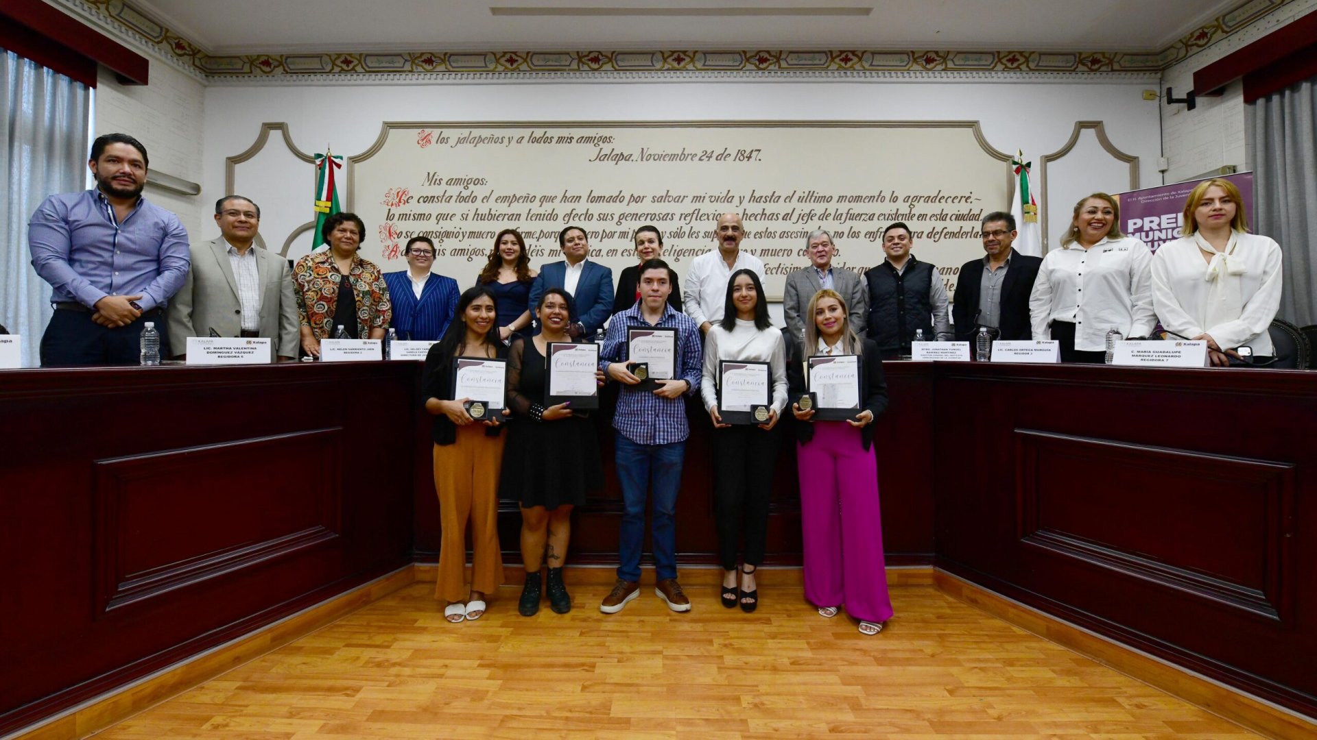 Entrega Ricardo Ahued Premio Municipal de la Juventud 2024