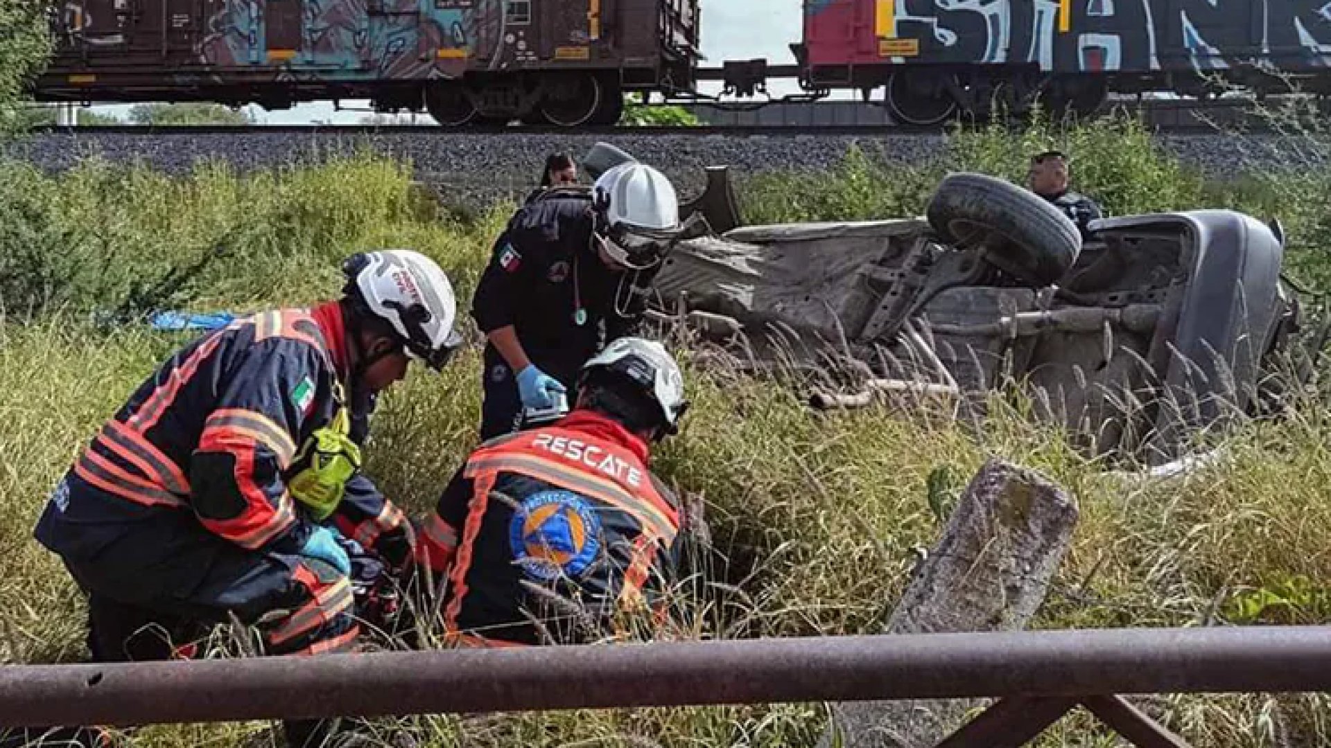 Tren embiste vehículo en El Marqués, Querétaro; hay 4 muertos y 3 heridos de gravedad