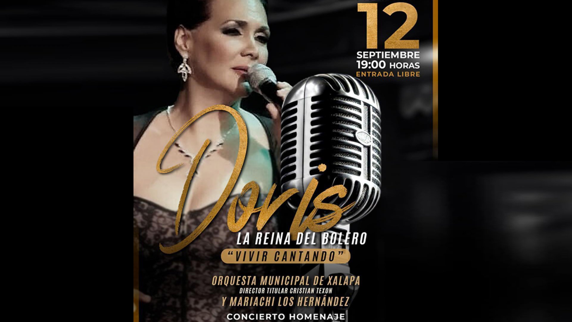 Con la OMX, celebra Doris, “La reina del bolero”, 47 años de trayectoria