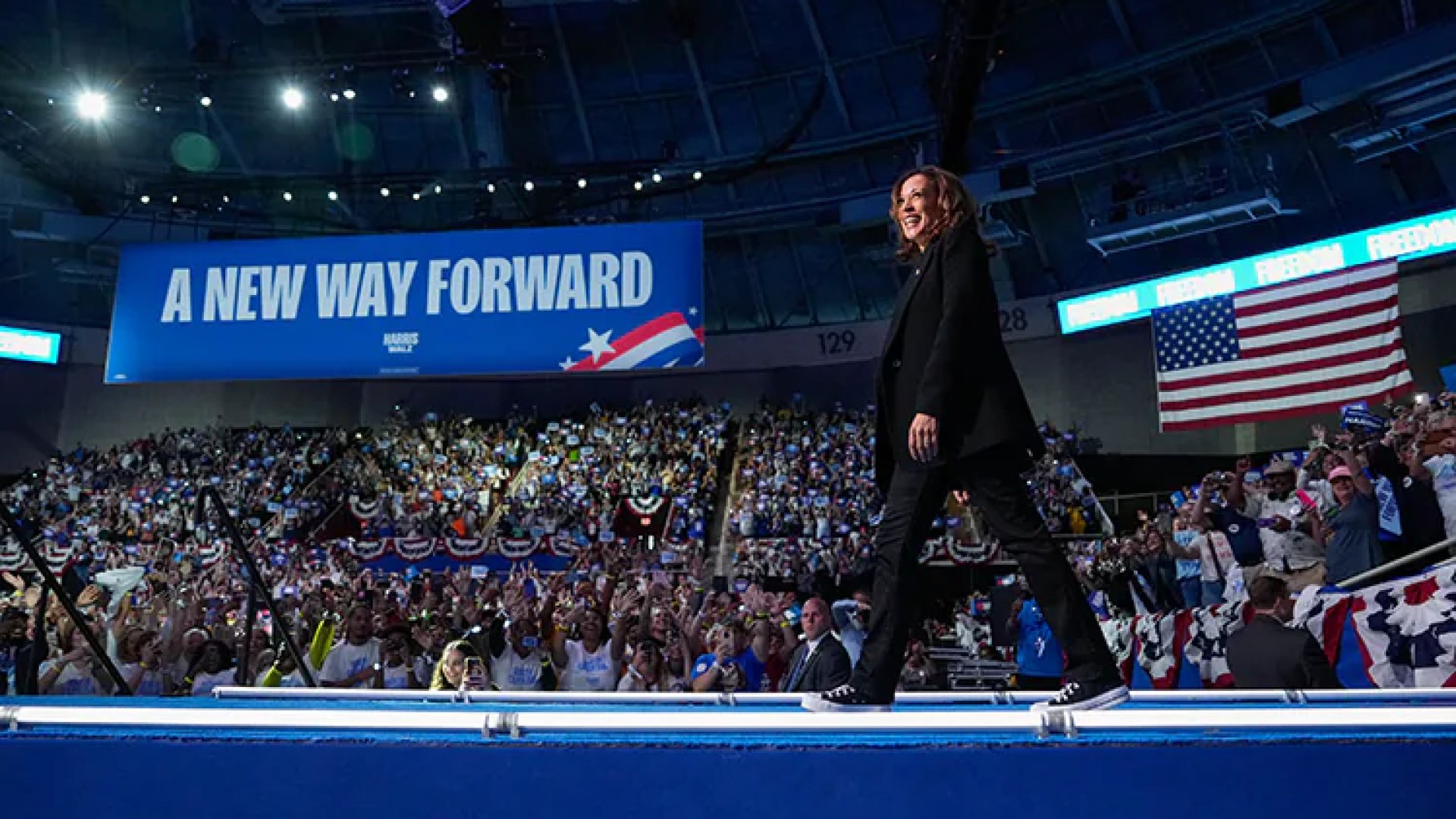 Kamala Harris supera a Donald Trump en encuesta tras el debate