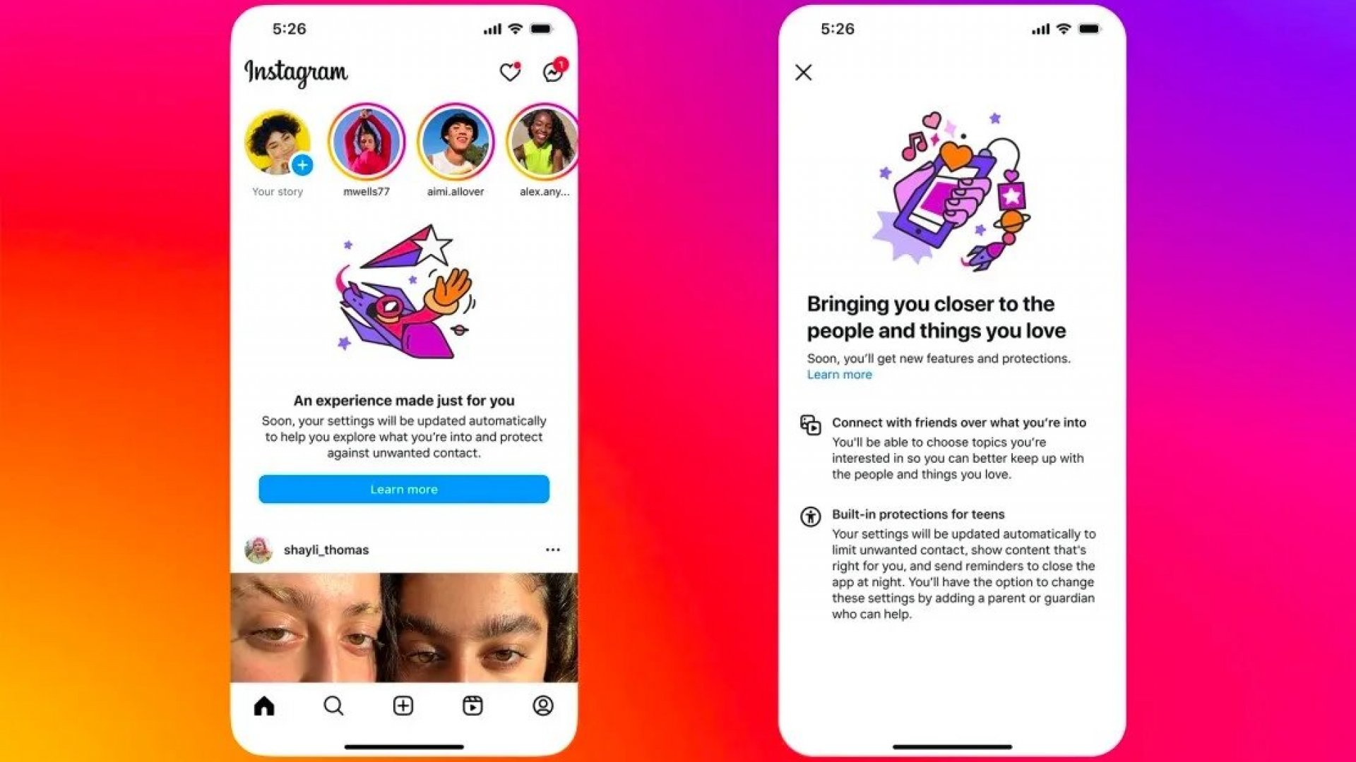 Instagram obligará a millones de adolescentes a tener cuentas protegidas