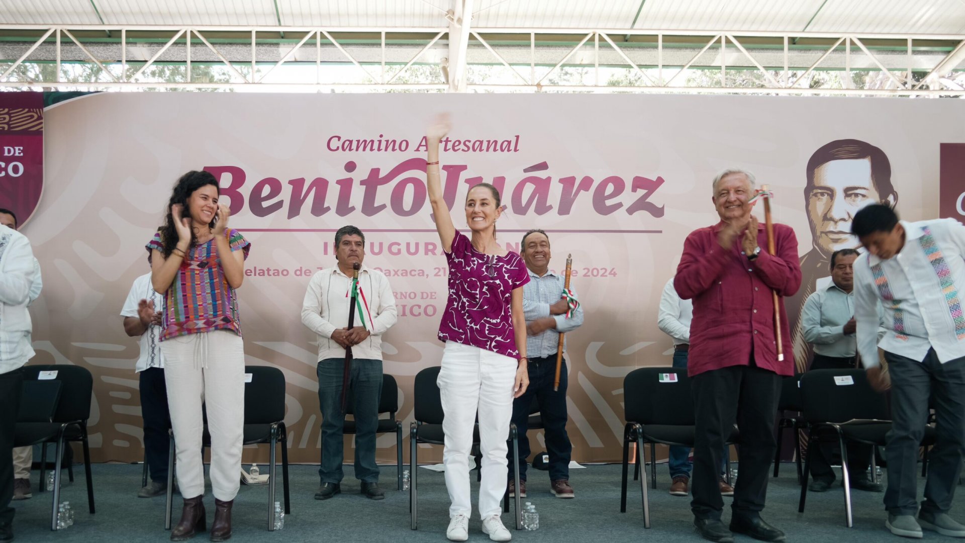 Vamos a seguir trabajando con y para Oaxaca: Claudia Sheinbaum