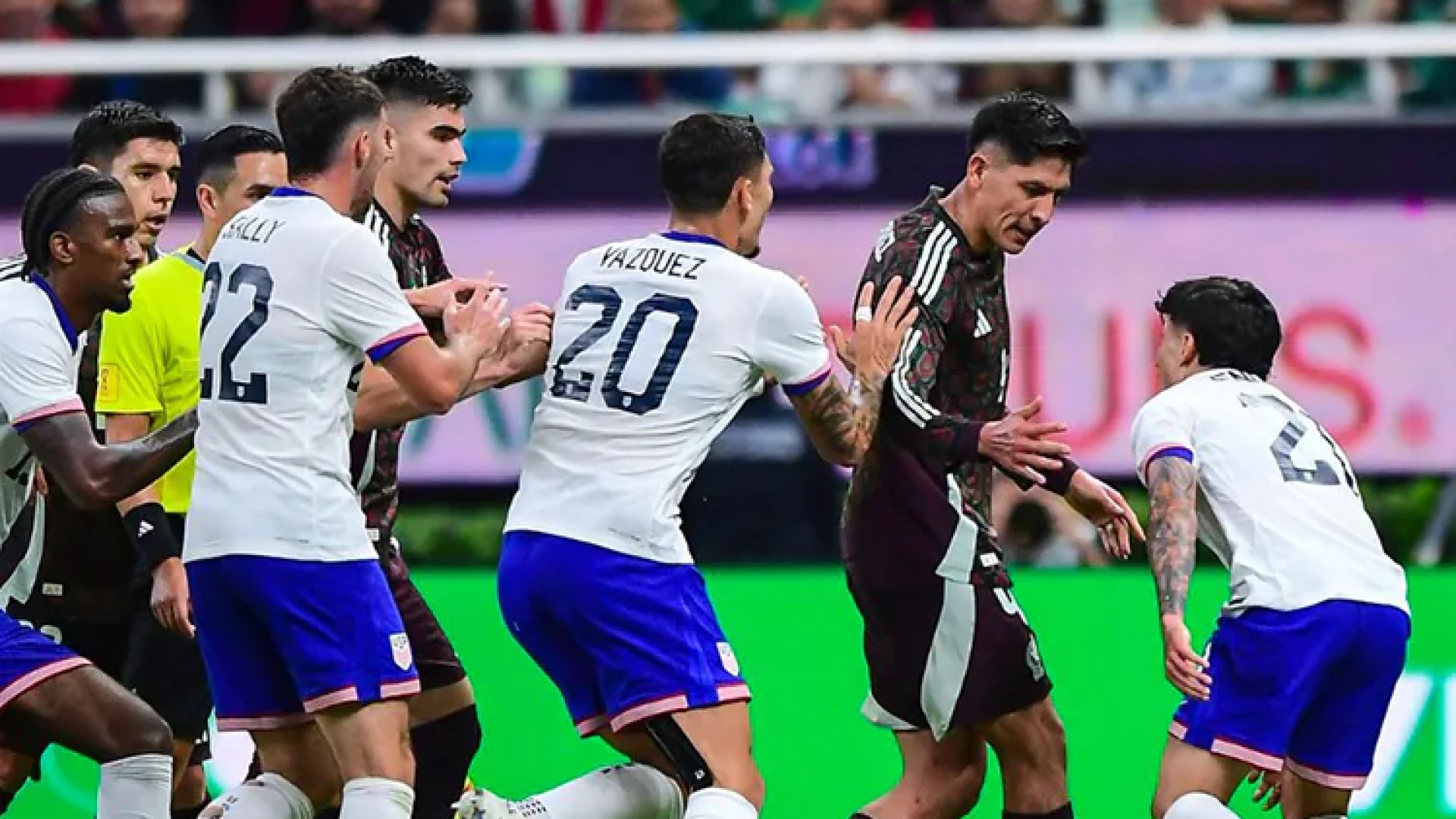 Se acalora partido México vs. EU con bronca entre Jesús Angulo y Alejandro Zendejas