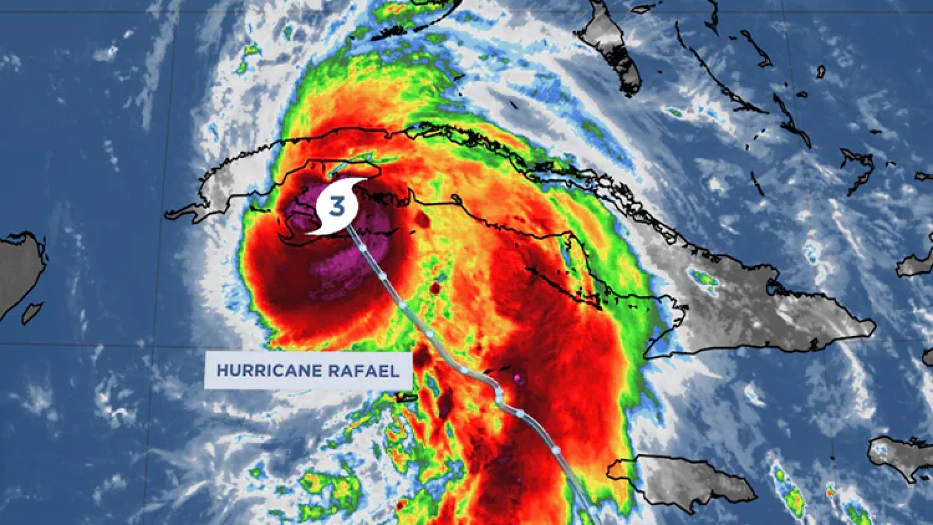 Huracán Rafael amenaza a Cuba al ascender a categoría 3