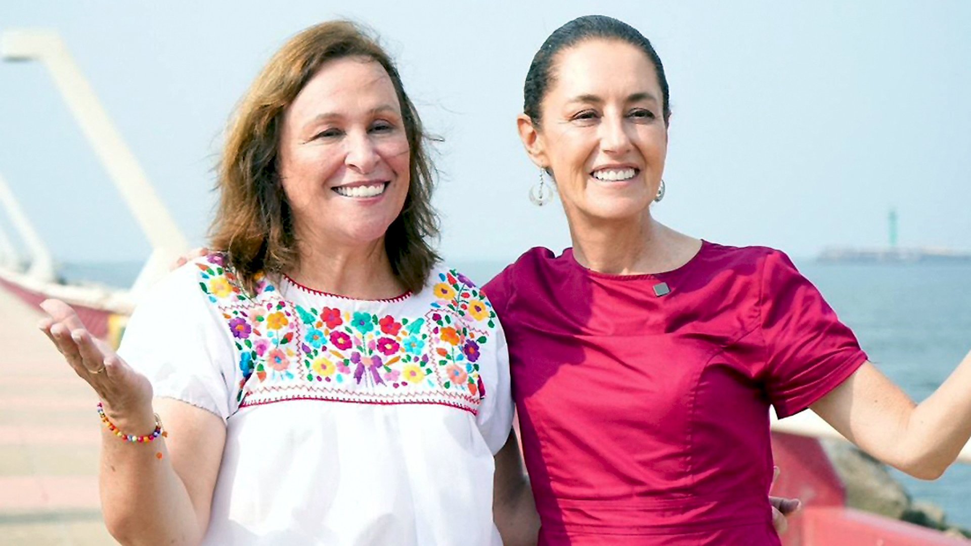 Respaldará Claudia Sheinbaum a Rocío Nahle para el desarrollo de puertos de Tuxpan y Coatzacoalcos