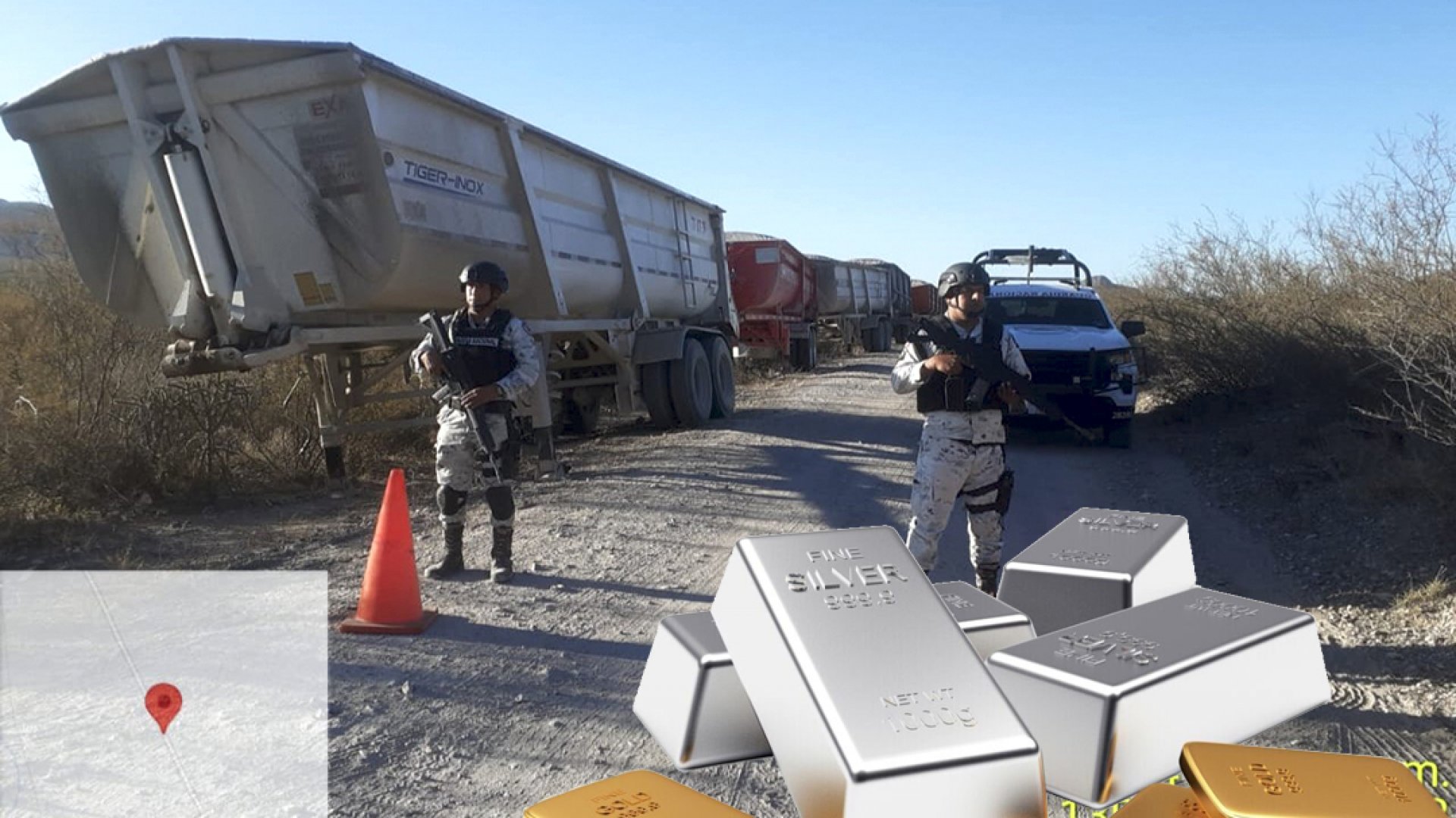 Hallan nueve de las 11 góndolas robadas con mineral valuado en 50 MDD