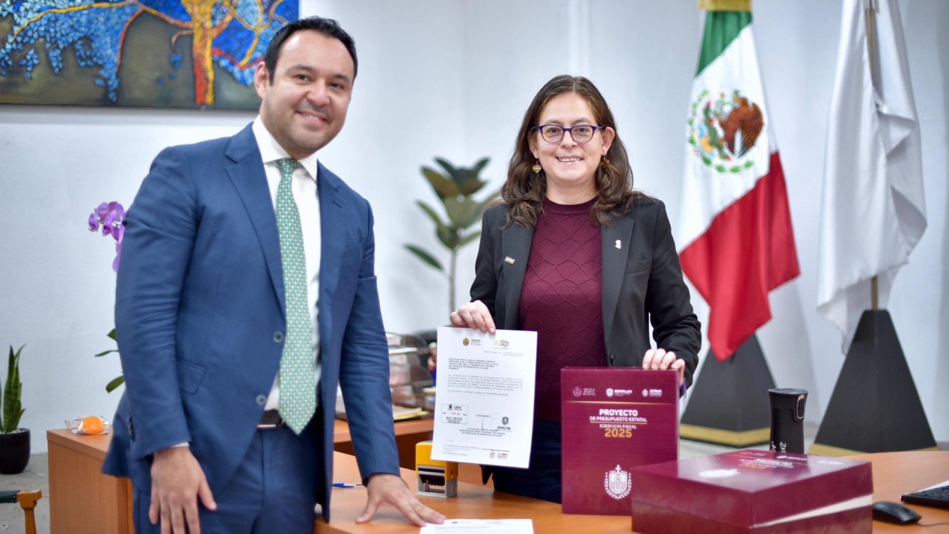 Congreso del Estado de Veracruz recibe el Proyecto del Presupuesto Estatal 2025