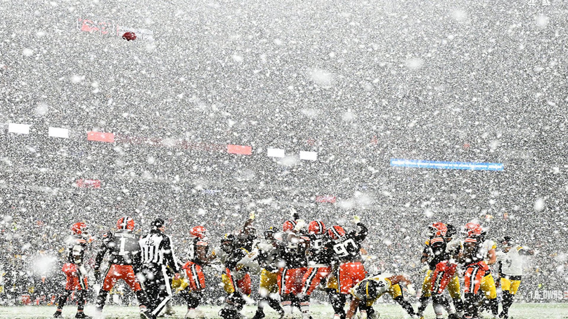 ¡Gran sorpresa! Los Browns derrotaron a los Steelers bajo la nieve