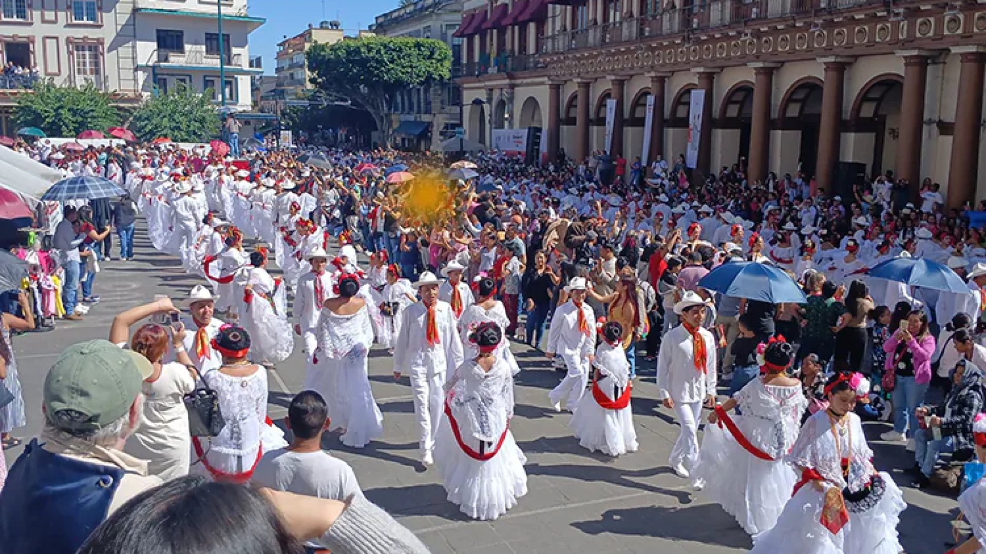 Bailan “La Bamba” dos mil 700 jarochos en Xalapa y rompen récord Guiness