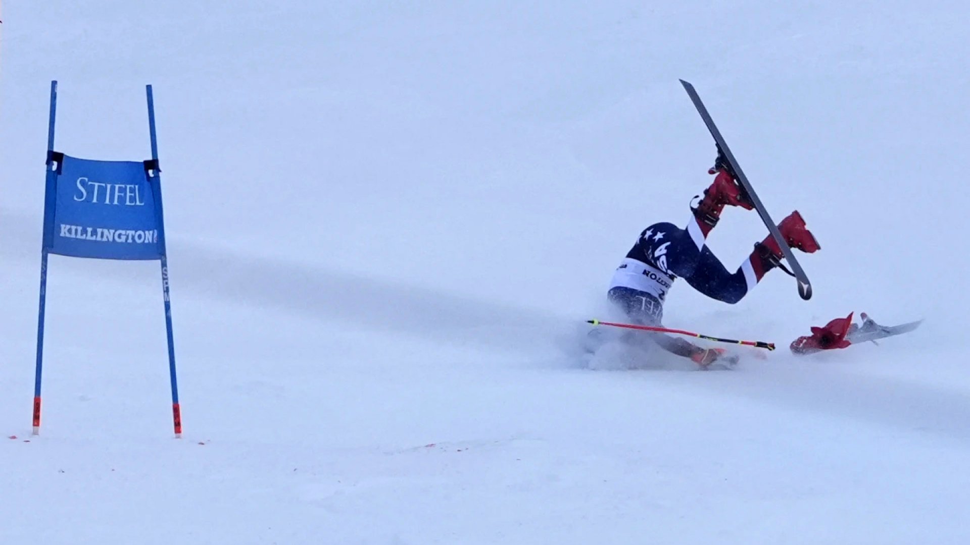 Shiffrin sufre una caída en su intento de llegar a 100 victorias en la Copa del Mundo