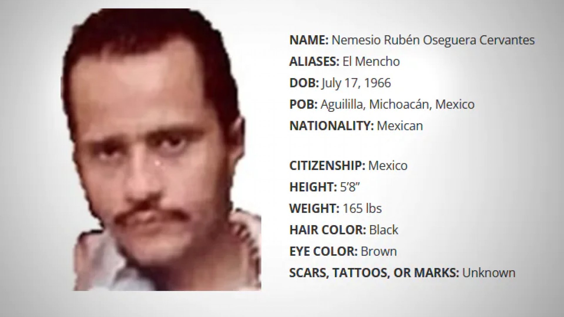 ¿Dónde se escondería “el Mencho”, capo por quien EU ofrece 15 mdd?