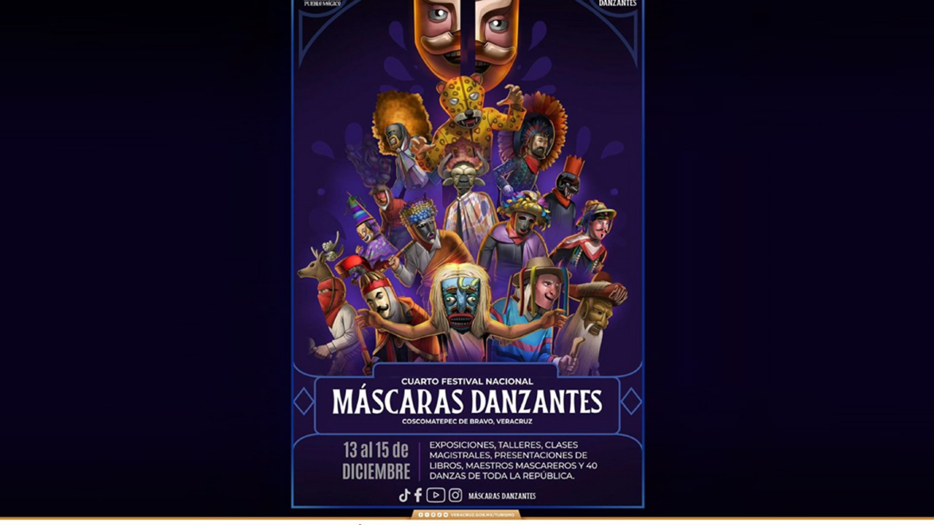 Arte y cultura: Coscomatepec está de moda con el Festival de Máscaras Danzantes