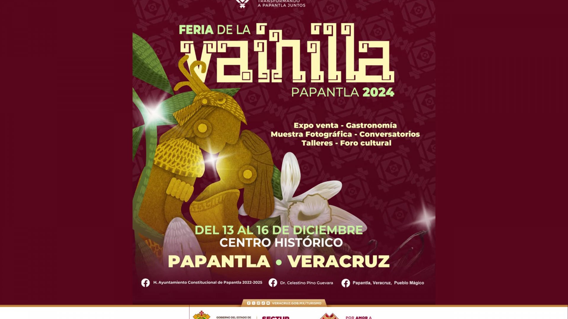 Sectur, Ayuntamiento y productores invitan a la Feria de la Vainilla en Papantla
