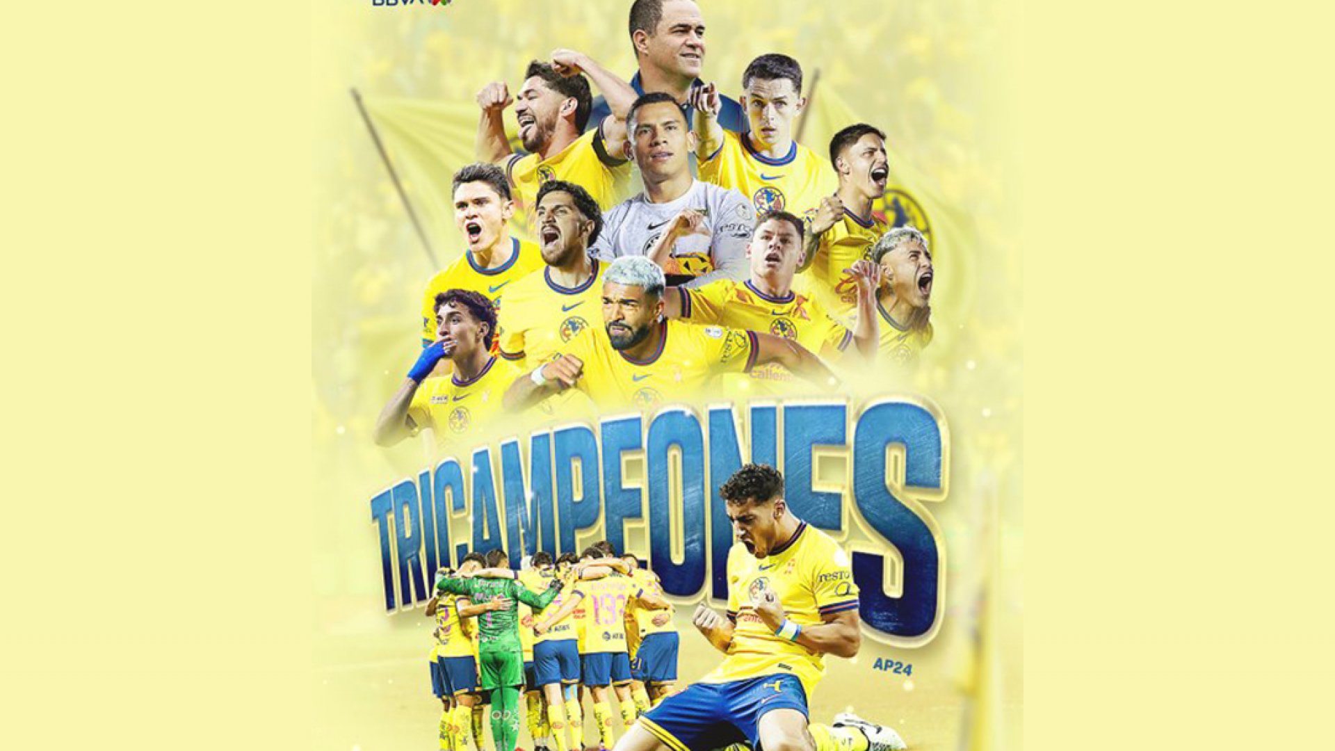 Águilas del América, tricampeones de la Liga MX