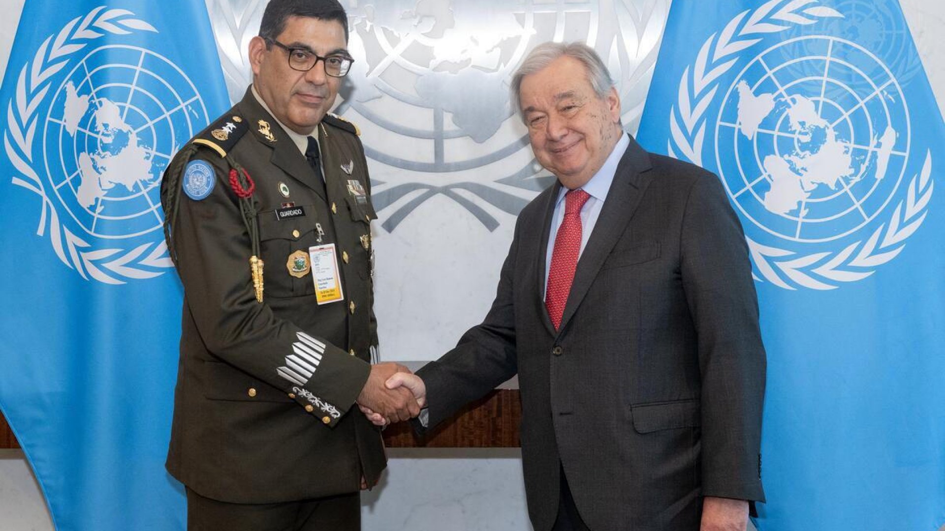 General Ramón Guardado se reunió con el secretario de la ONU
