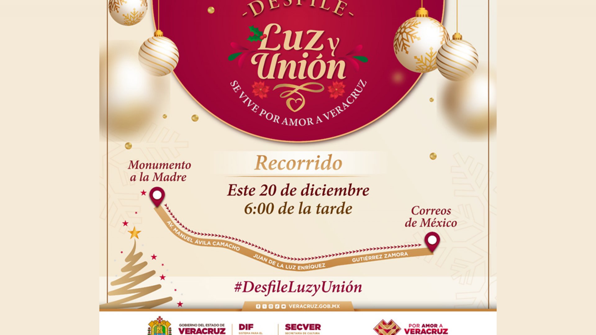 Xalapa se iluminará con el desfile navideño Luz y Unión