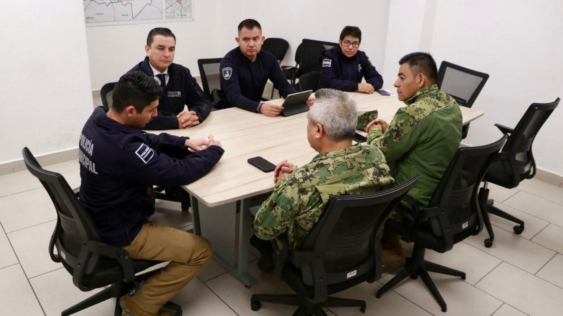 Supervisan SSP y SEMAR labores operativas en San Martín Texmelucan