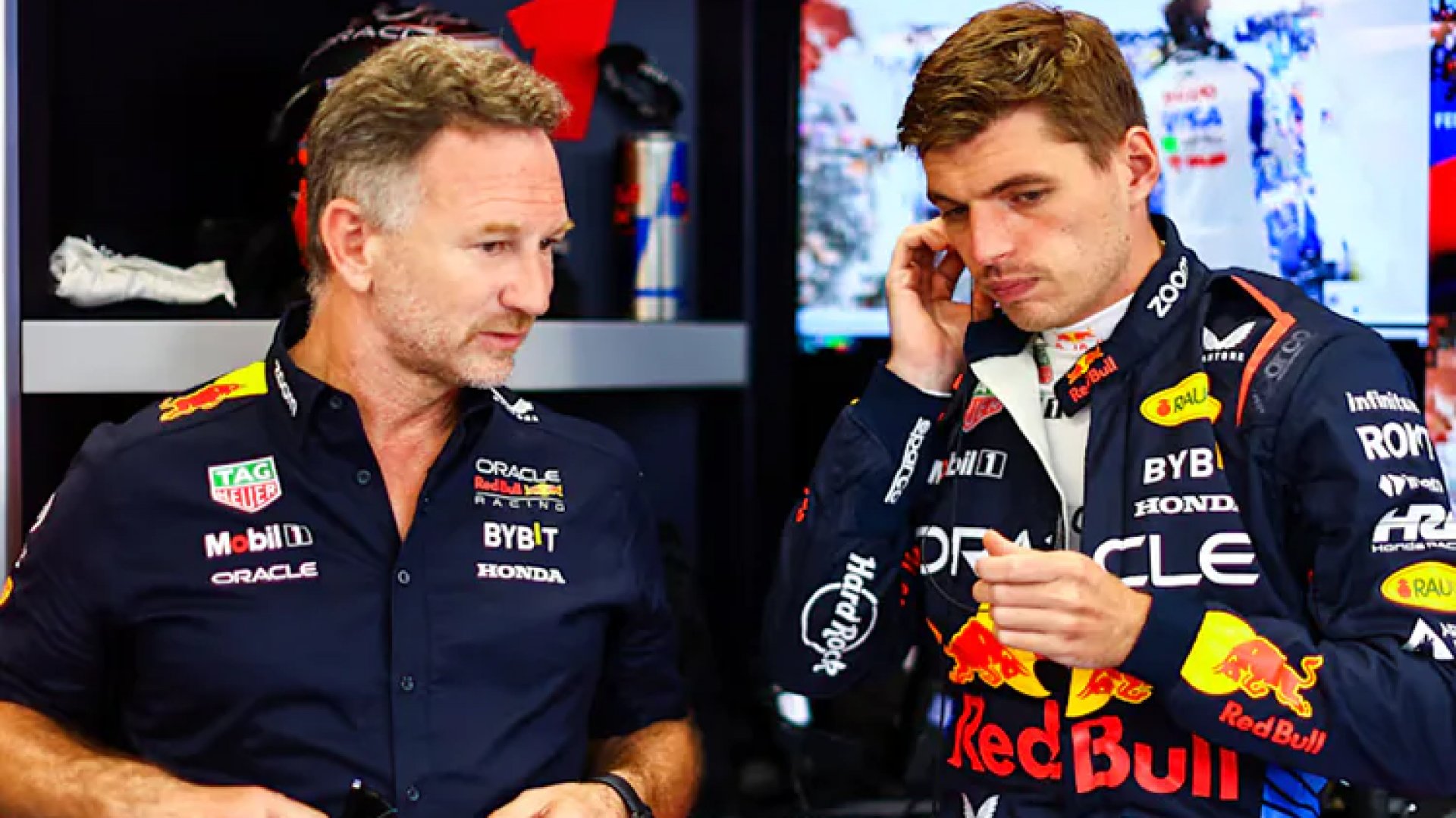 Christian Horner compara a Verstappen con Schumacher y destaca problemas de Checo