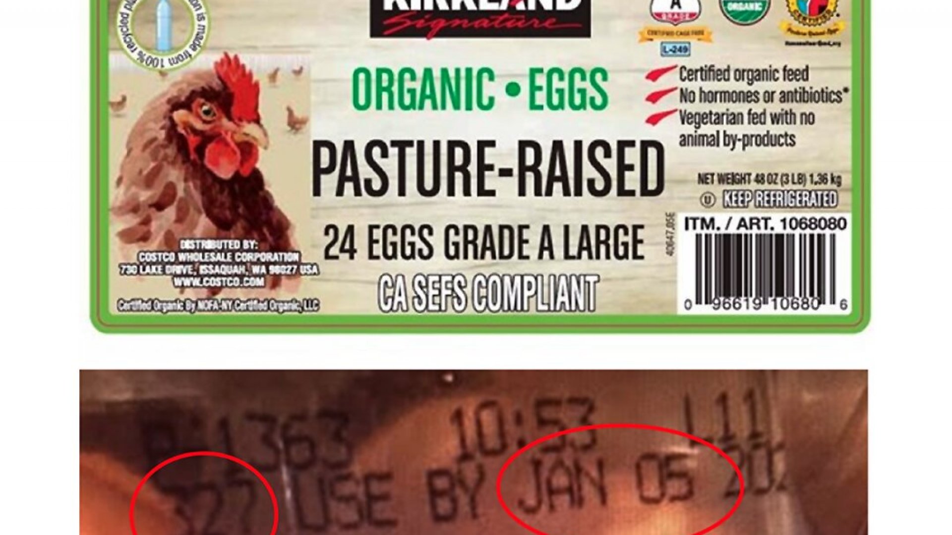 FDA emite advertencia urgente por riesgo de salmonela en huevos vendidos en Costco