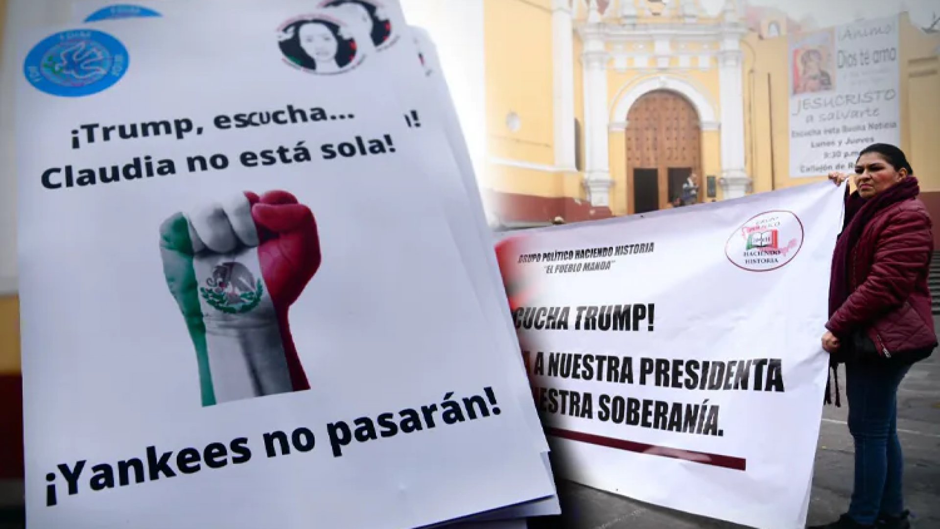 Respaldan desde Xalapa a Sheinbaum y Nahle ante toma de protesta de Trump