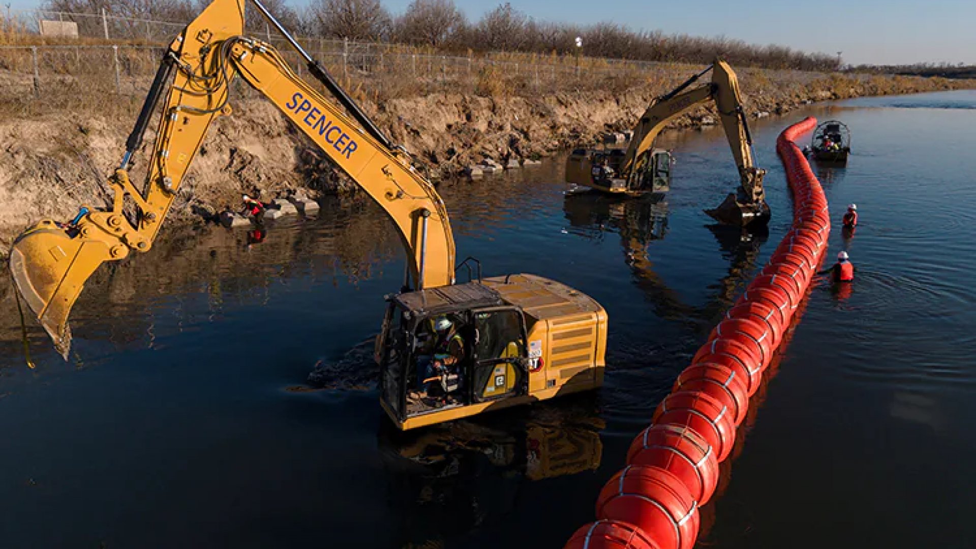 EU amplía muro flotante entre Eagle Pass y Piedras Negras
