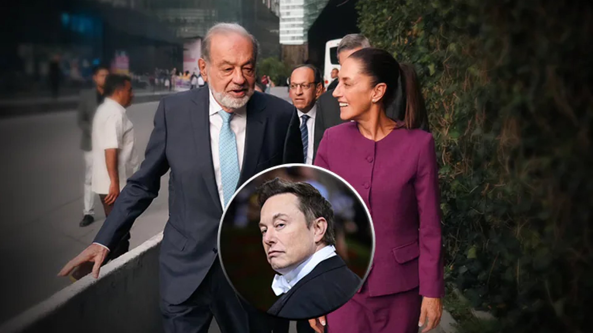 Sheinbaum defiende a Carlos Slim luego que Elon Musk lo vinculara con el narco