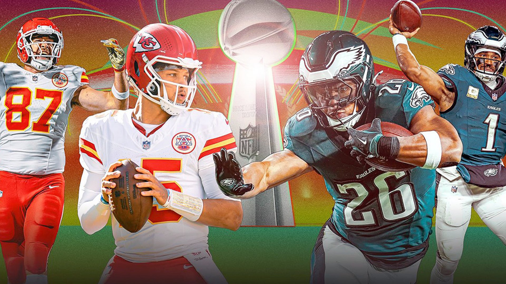 Los apostadores están divididos entre los Eagles y los Chiefs en el Super Bowl