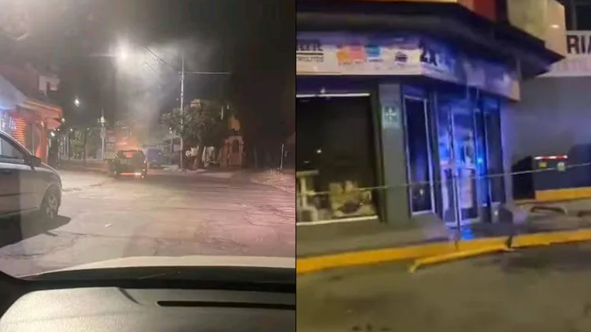 En colonia Del Valle, asesinan a dos policías e incendian Oxxo en ataque armado